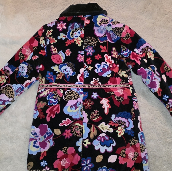The Children's Place Velvet Floral Dressy Pea Coat SMALL (5/6) - Picture 3 of 8